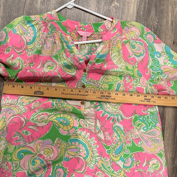 Lilly Pulitzer vibrant blouse Colorful Paisley Blouse - Picture 12 of 12